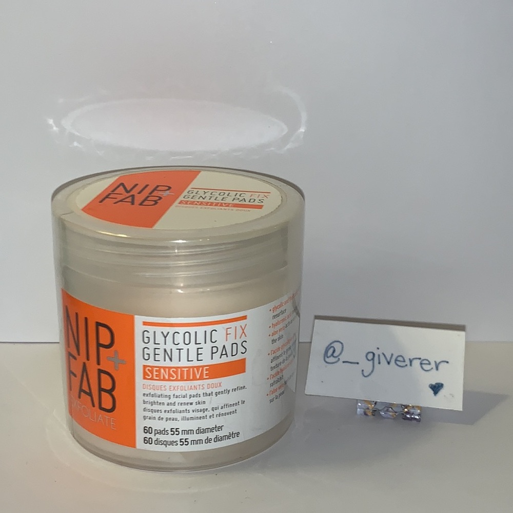 Sealed Glycolic Fix Gentle Sensitive 60 Pads Nip+Fab